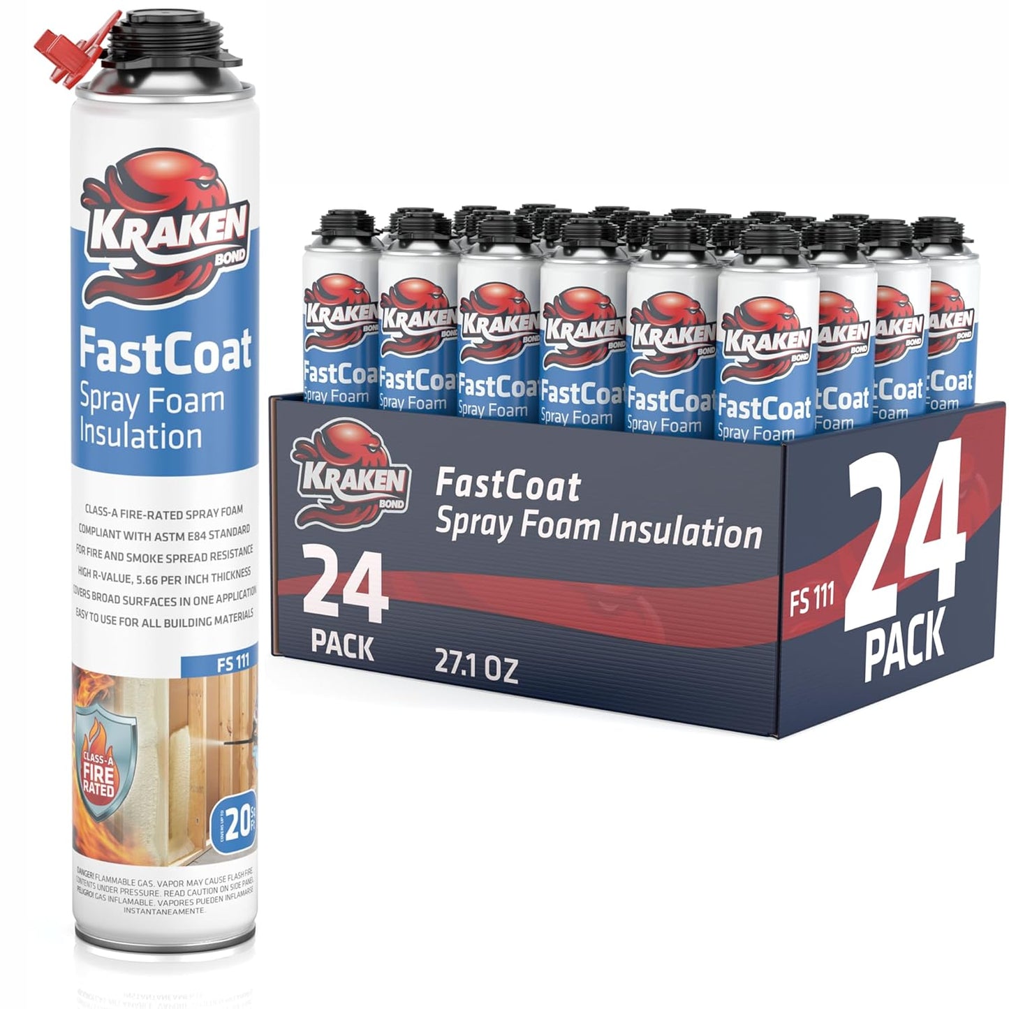 Kraken Bond Fastcoat Fire Rated Spray Foam Insulation Kit