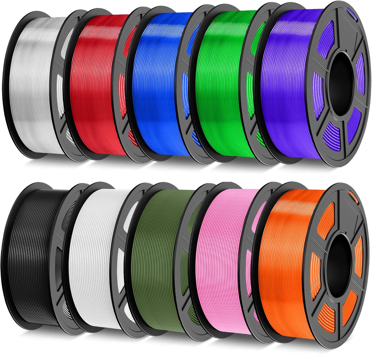 TECBEARS 10 KG PLA 3D Printer Filament Bundle for Creators