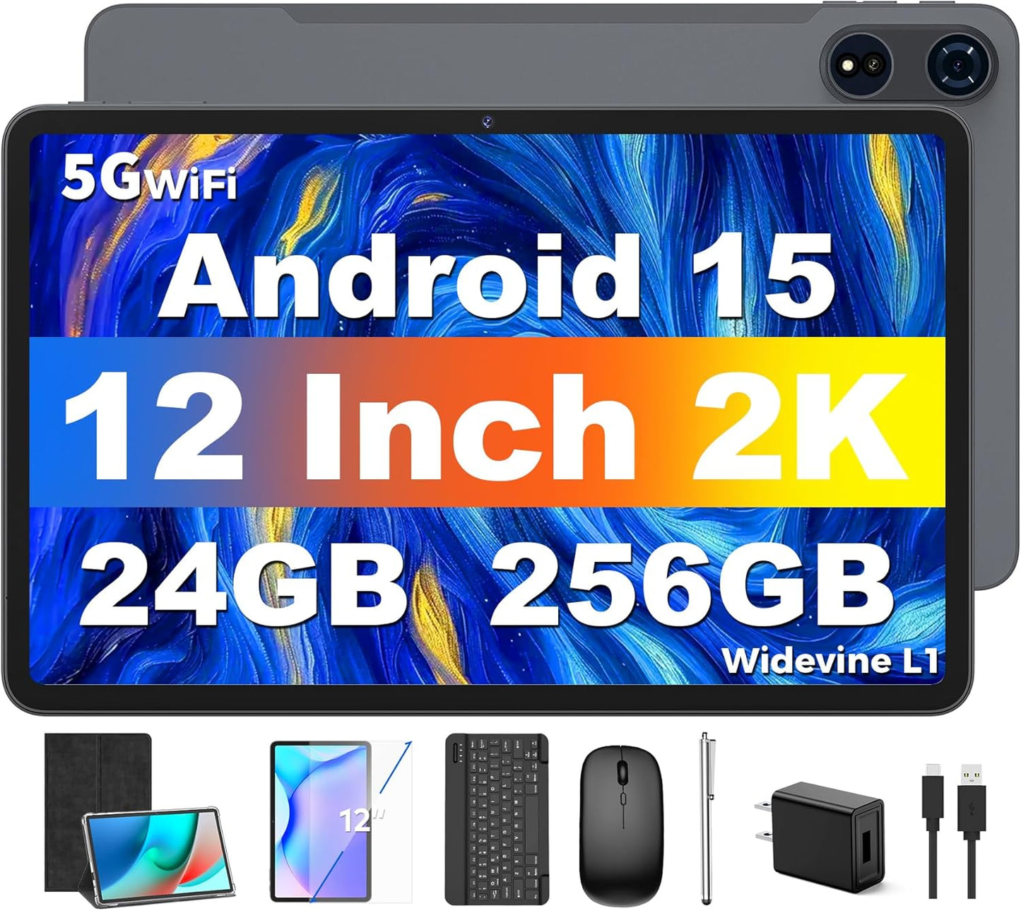 Android 15 Tablets with 24GB RAM and 256GB Storage for All Needs