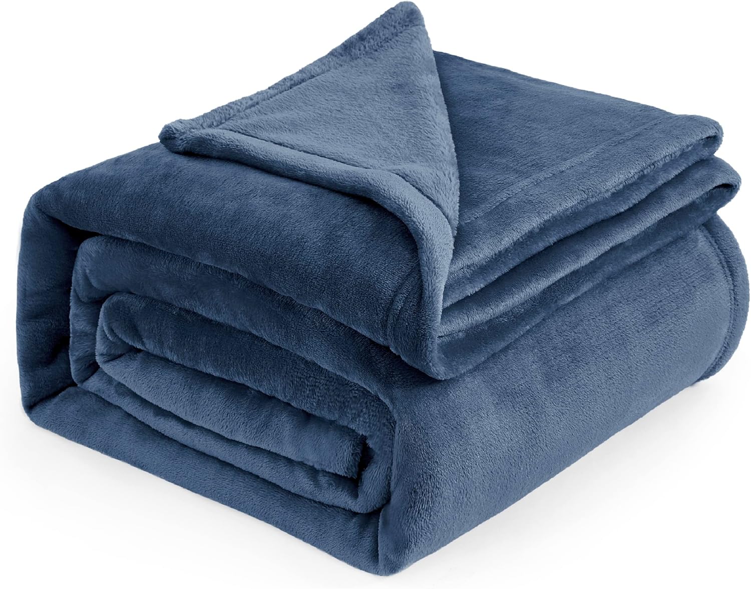 Bedsure GentleSoft Fleece Blanket Queen Size in Mineral Blue