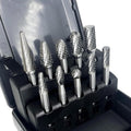 Die Grinder Bits Set 1/4 in Shank - 10-Piece Carbide Rotary Burrs