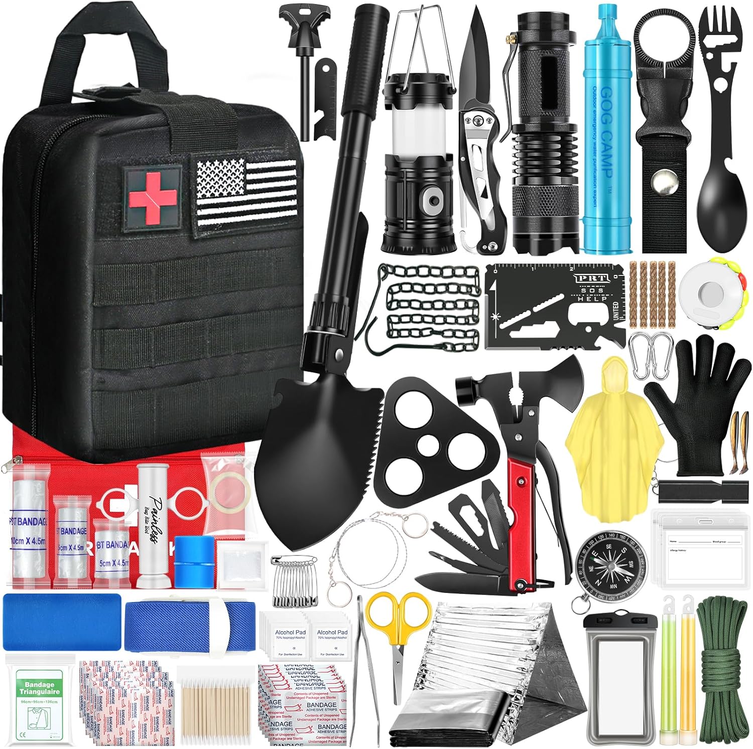 Ultimate 290Pcs Emergency Survival Kit by GOGCAMP