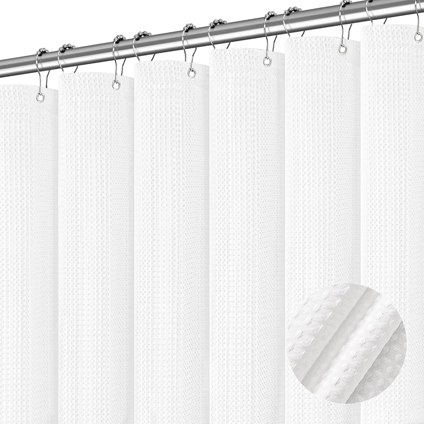 Hotel Quality Water Repellent Shower Curtain Set