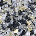 Fire Glass for Fire Pit - Gold Black Clear 0.5 in 18 lbs - Reflective
