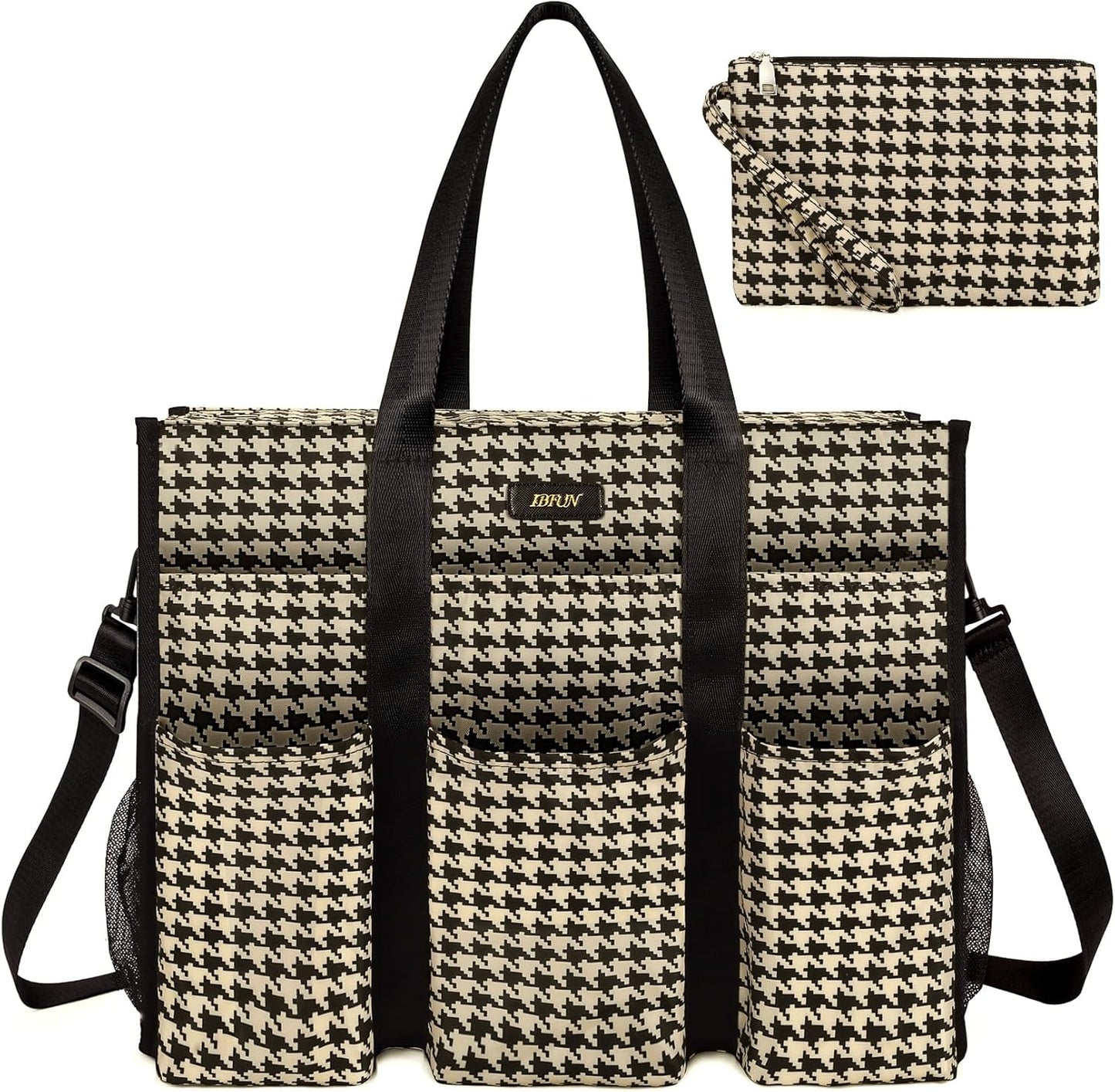 IBFUN Utility Tote Bag with 14/24 Pockets for Teachers