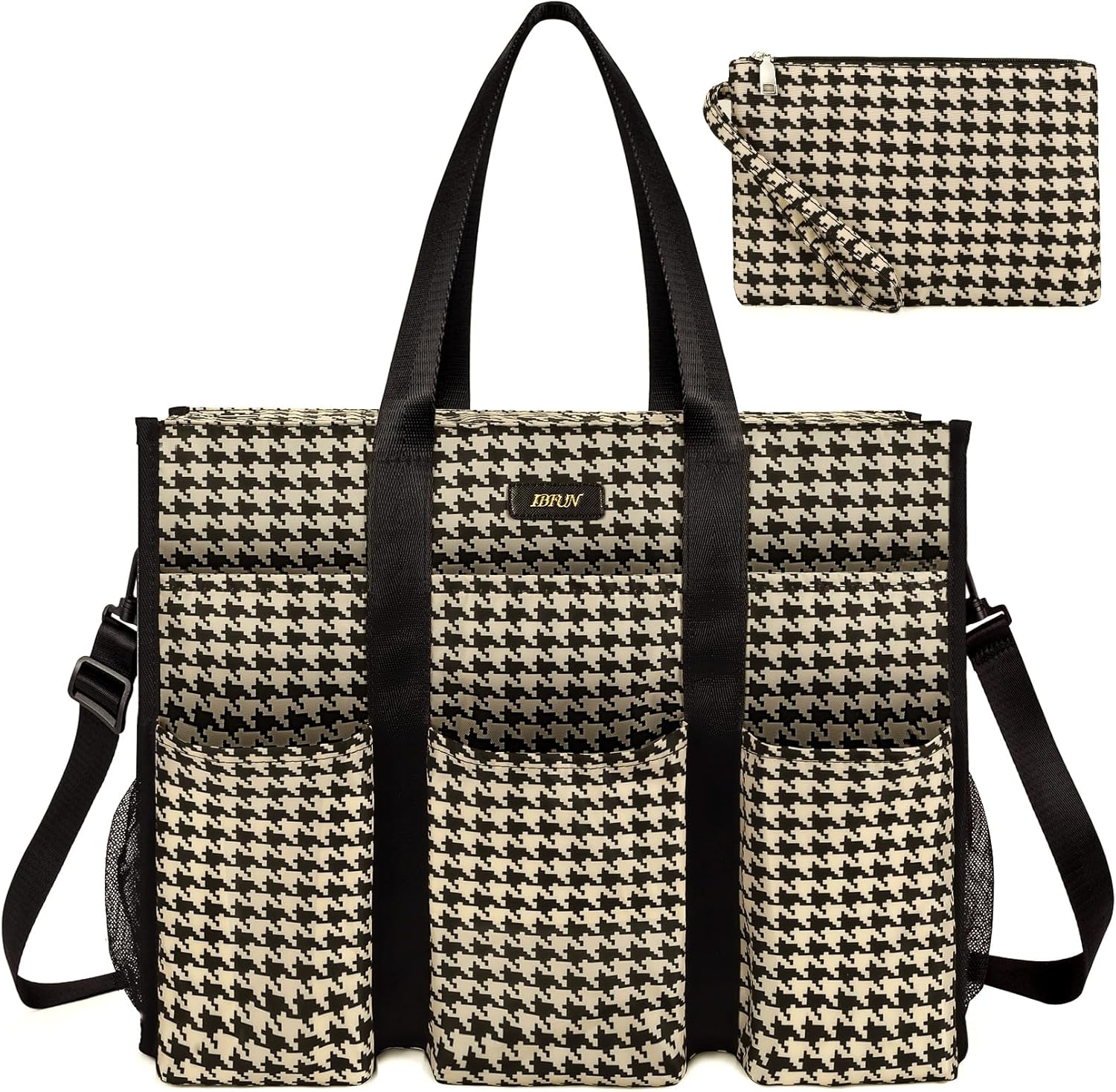 IBFUN Utility Tote Bag with 14/24 Pockets for Teachers