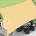 LOVE STORY Rectangle 10ftx12ft Waterproof Sun Shade Sail Canopy - UV