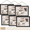 Teling 6 Pack Wood Bulletin Boards with Linen 12in x 16in - Versatile