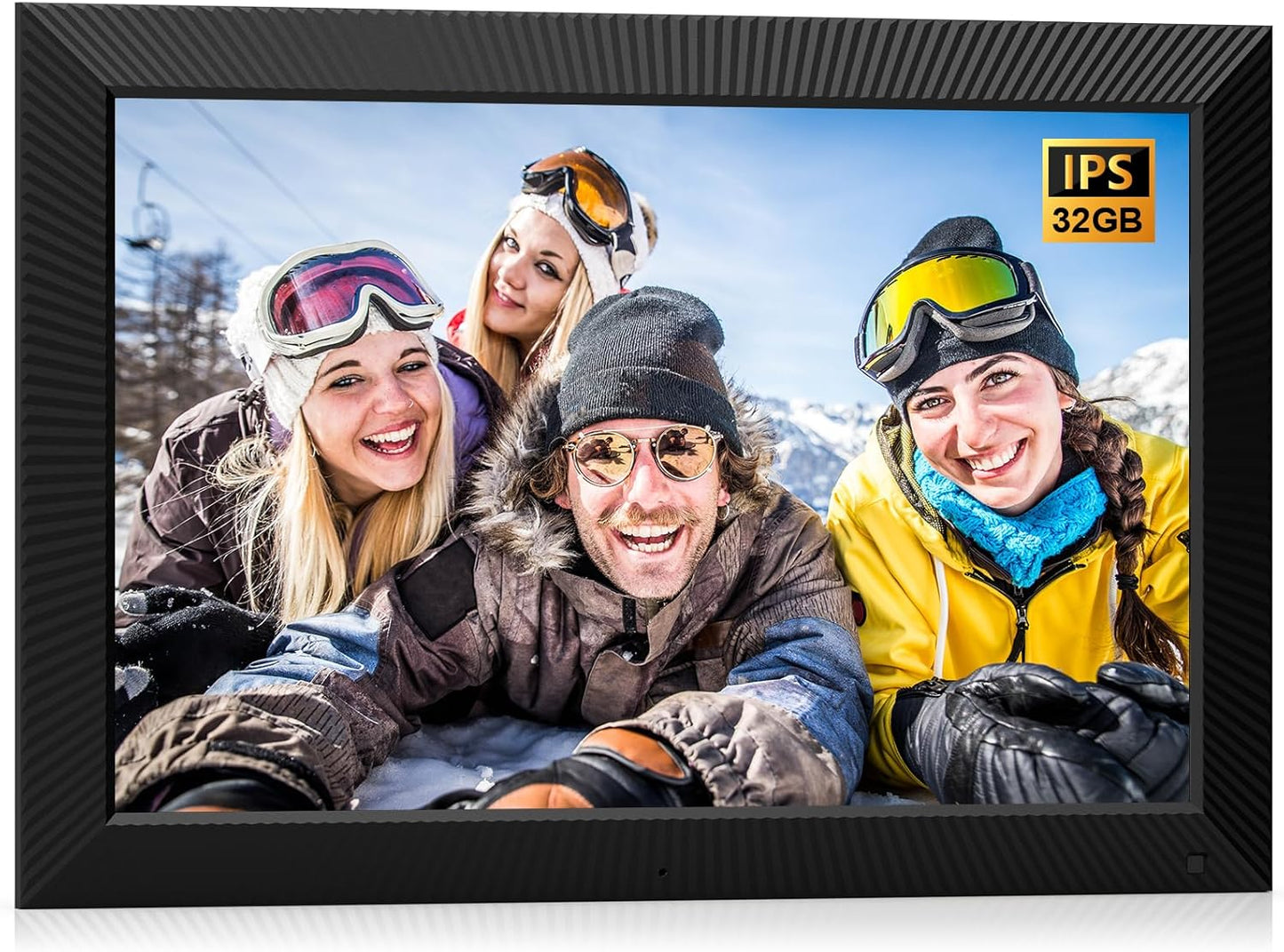 Large Digital Photo Frame with 32GB Storage and WiFi Sharing