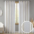 Window Curtain Geometric Tufted 2-Pack 50x84 - Light Filtering Style