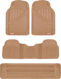 Motor Trend 3-Row Heavy Duty Rubber Floor Mats & Liners - Full