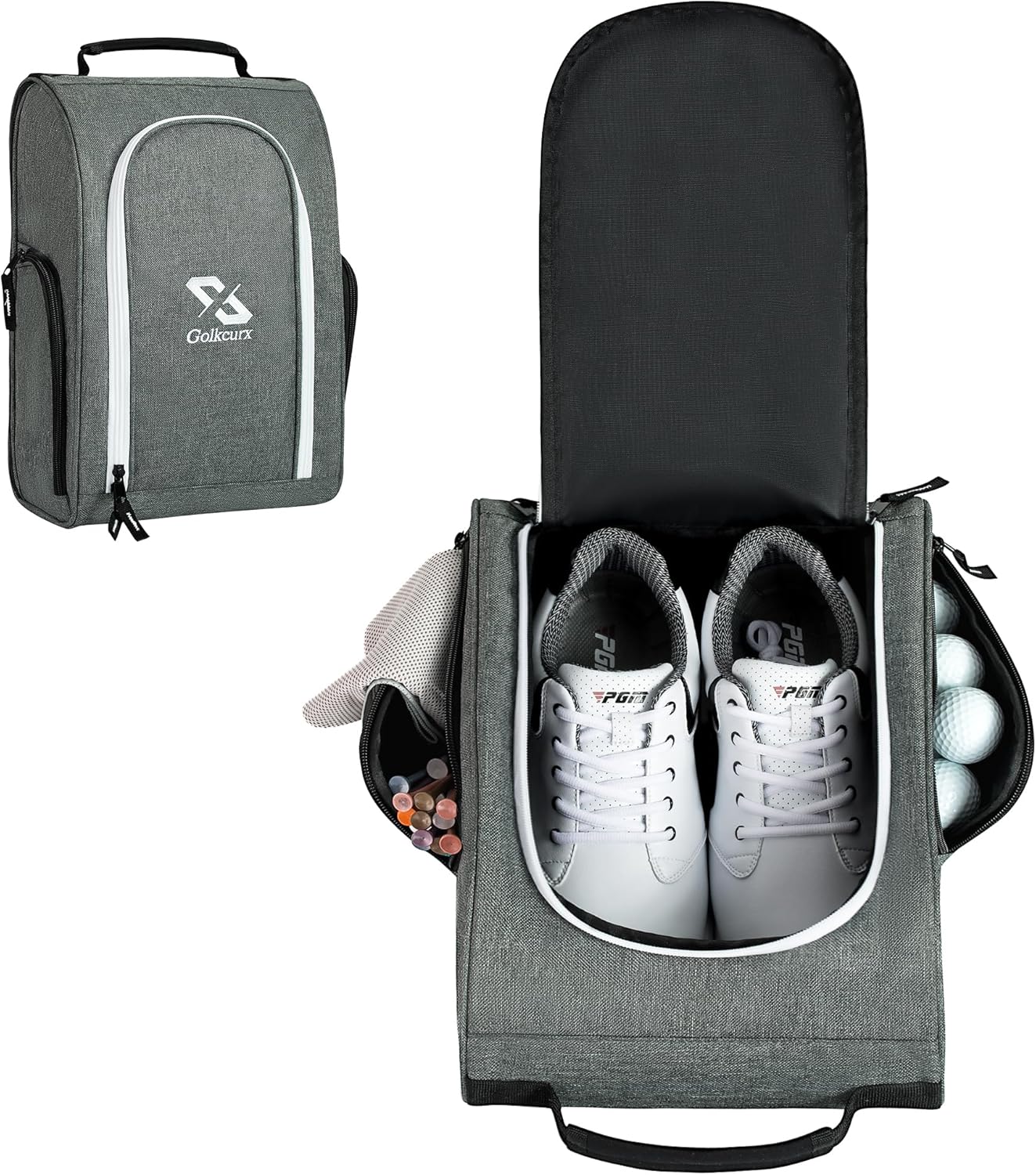 Travel-Ready Shoe Bag with Accessory Pockets