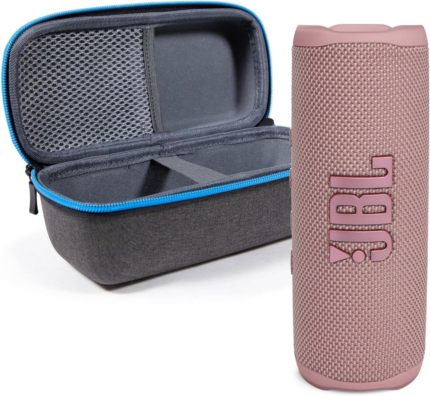 JBL Flip 6 Pink Bluetooth Speaker Bundle with Protective Case