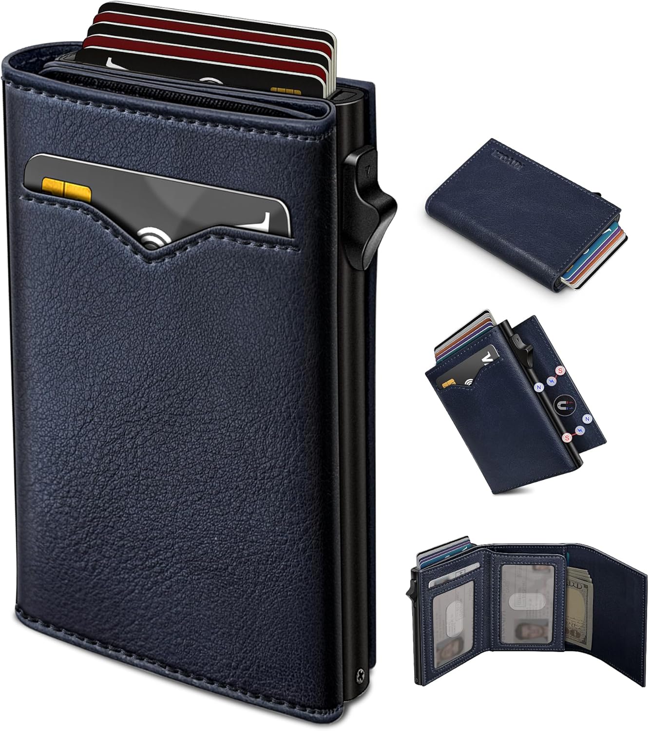 Smart Slim Wallet for Men with RFID Blocking and Gift Box