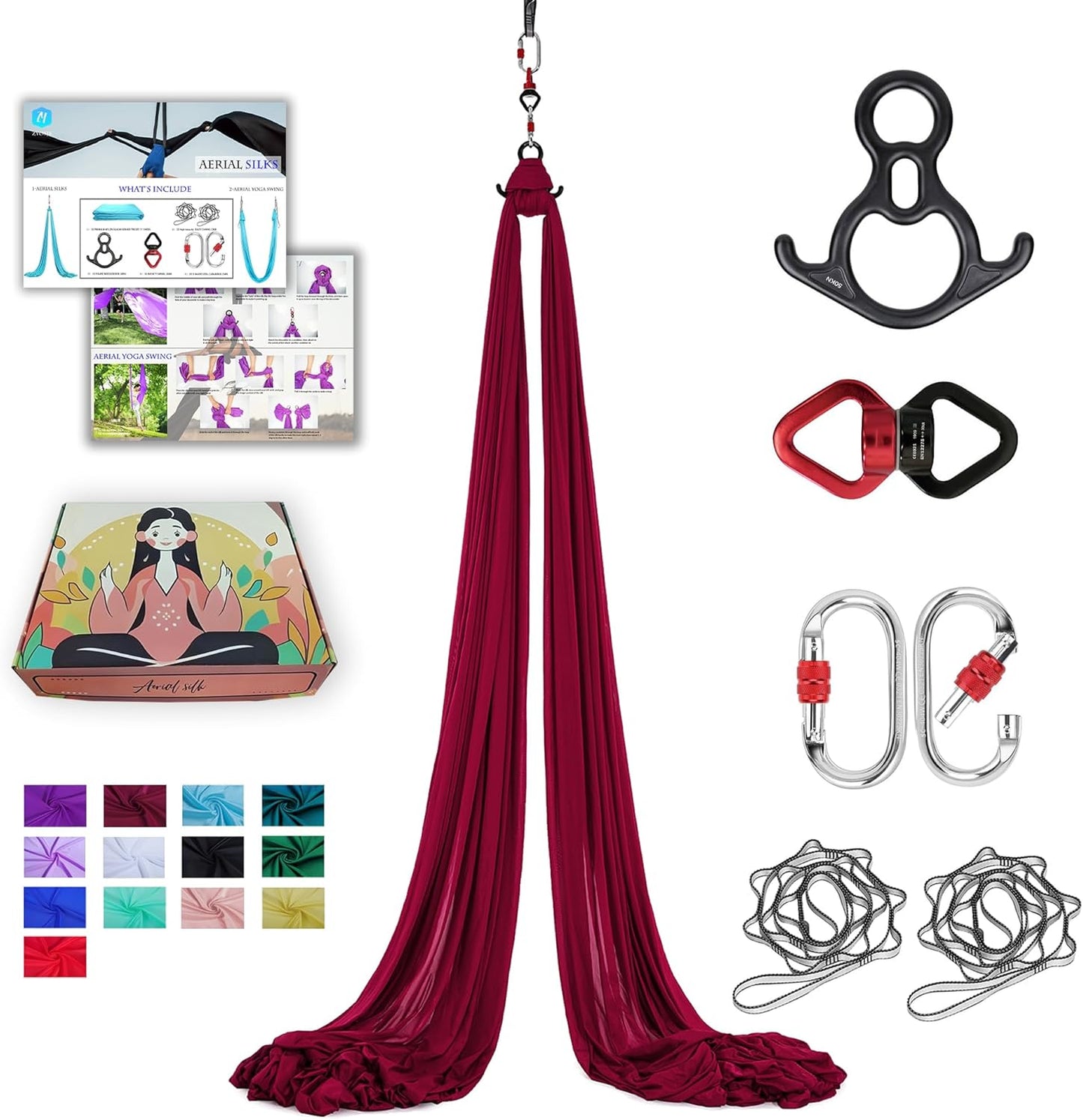 Aerial Silks 11 Yards for Home Yoga and Gymnastics Training