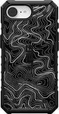 Black Topography iPhone 16e Case Compatible with MagSafe - Limited