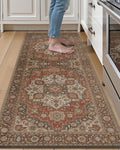 LUMI Anti Fatigue Kitchen Mat for Comfort and Support 24x59 in Red