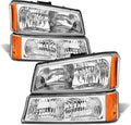 for 2003 2004 2005 2006 Chevy Silverado Headlight Assembly - Clear