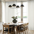 94 Inch Pleated Linen Curtains 2 Panel Set - Thick 350GSM Light