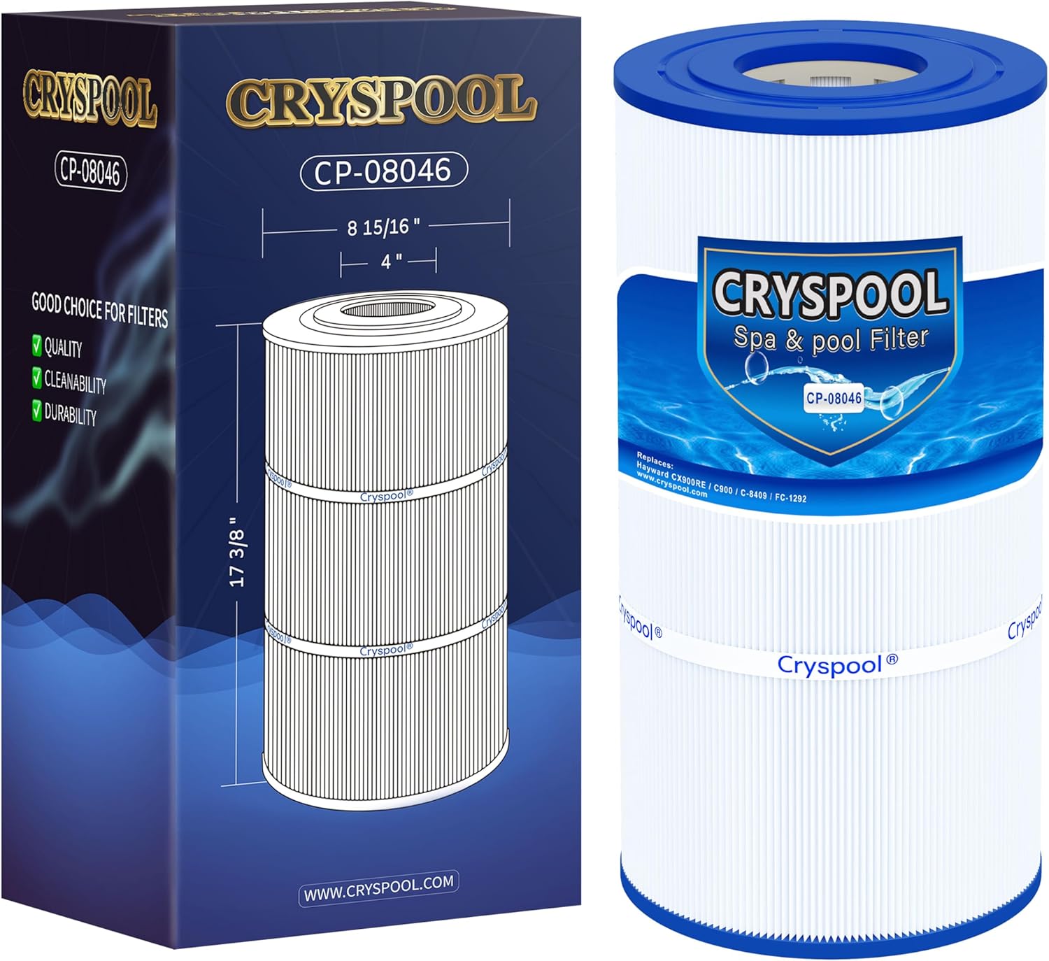 Cryspool 08046 Filter for Hayward C900 and Other Models