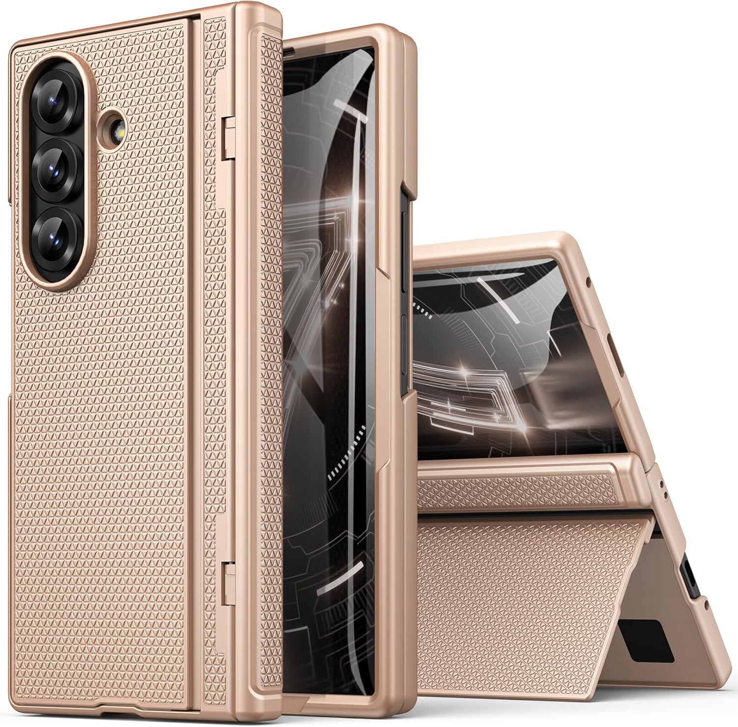 Samsung Galaxy Z Fold 7 Case with Kickstand and Screen Protector