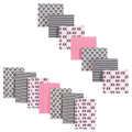 Unisex Baby Cotton Flannel Burp Cloths and Receiving Blankets