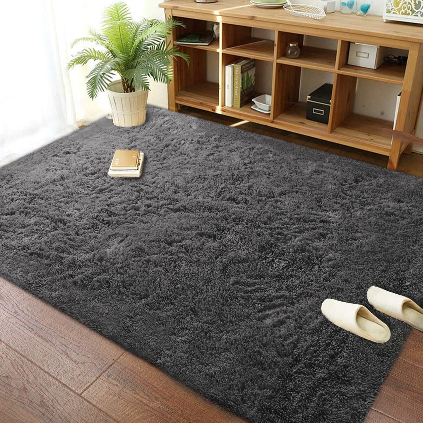 Merelax Soft Modern Indoor Large Shaggy Rug for Cozy Spaces