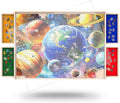 Puzzle Board with Drawers for 1500-Piece Puzzles - 34in x 26