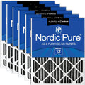 Nordic Pure 16x24x4 Pleated Air Filter MERV 12 Plus Carbon - Odor