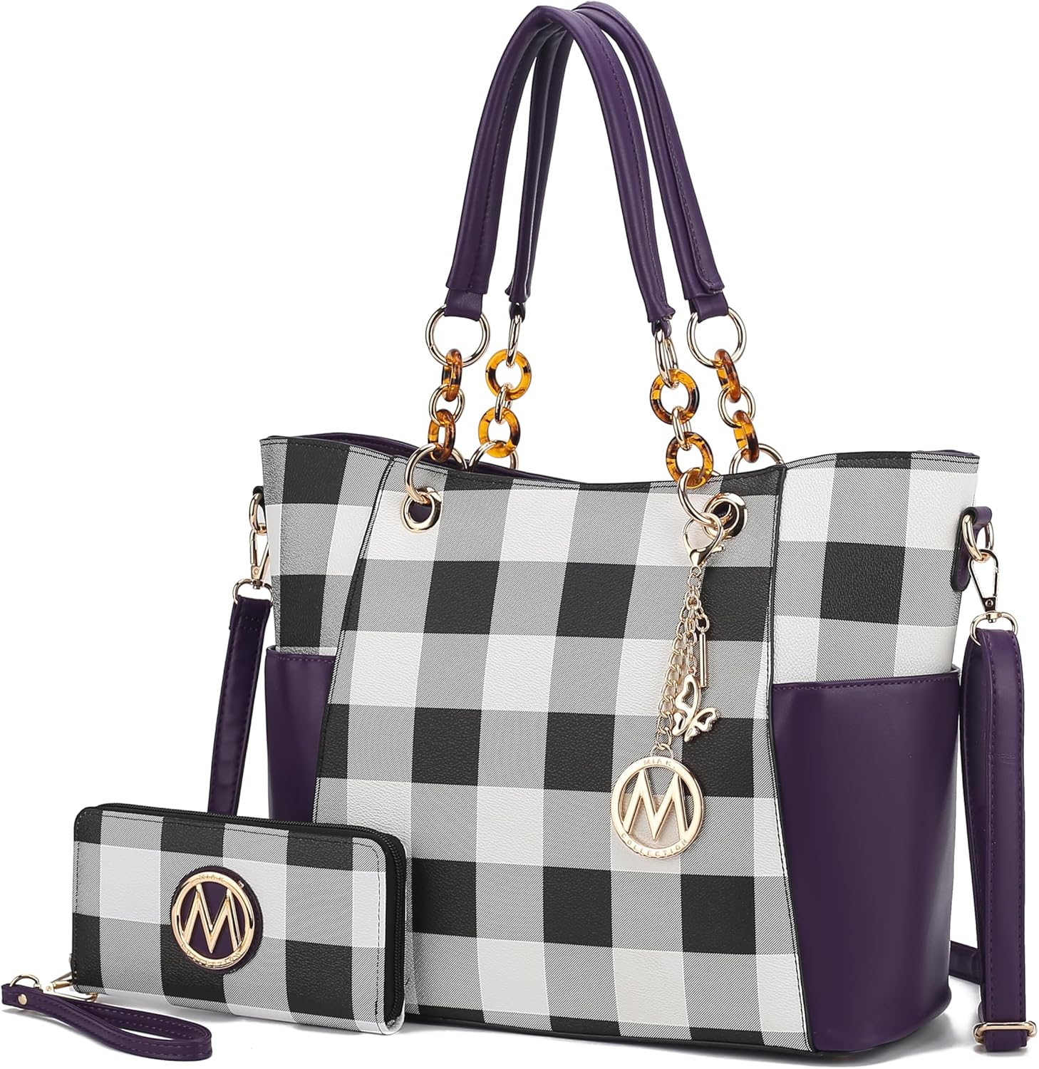 MKF Collection Tote Bag for Women - Chic 2-PC Handbag Set