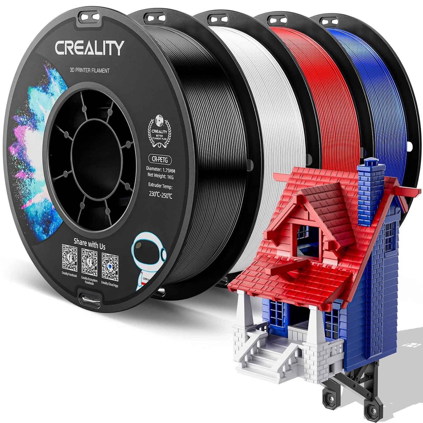 Creality PETG 3D Printer Filament 1.75mm for Quality Prints