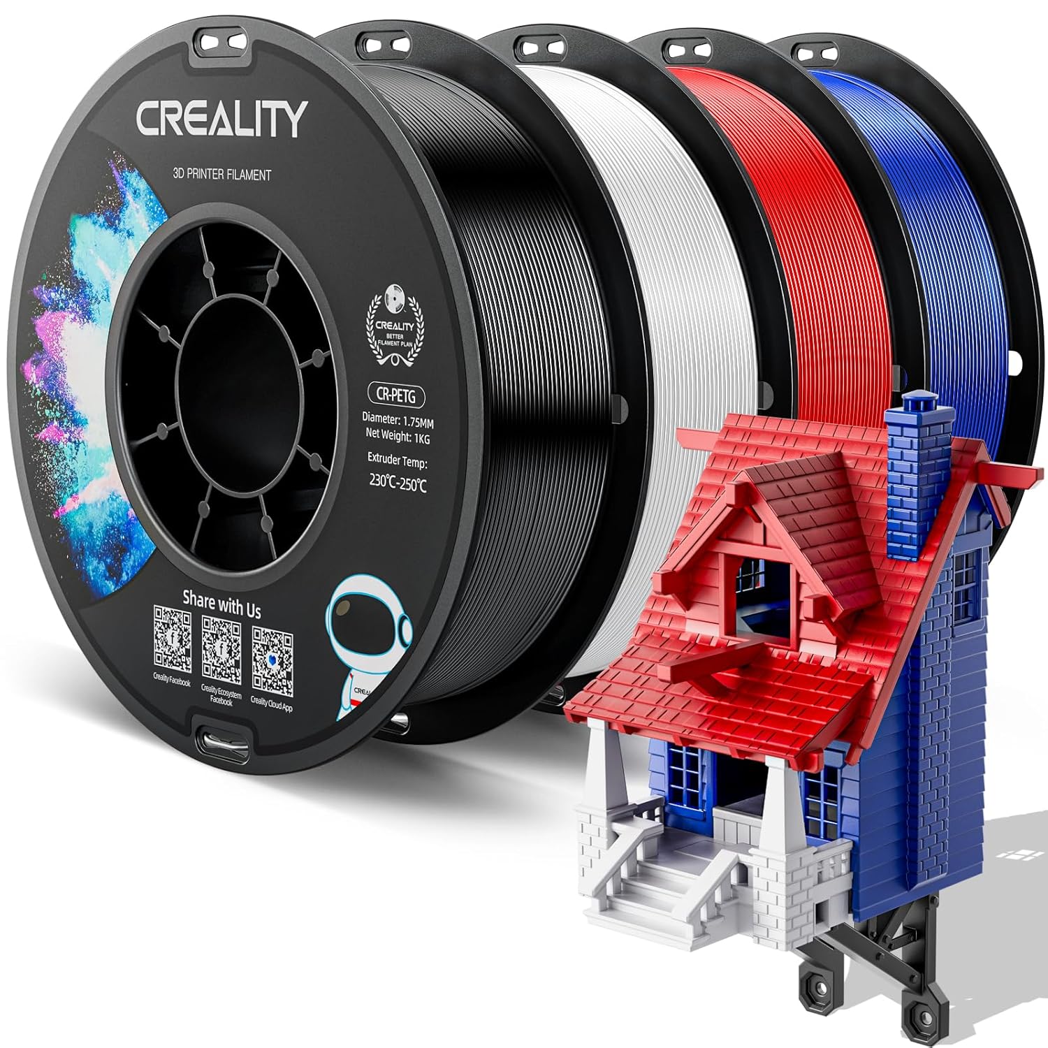 Creality PETG 3D Printer Filament 1.75mm for Quality Prints