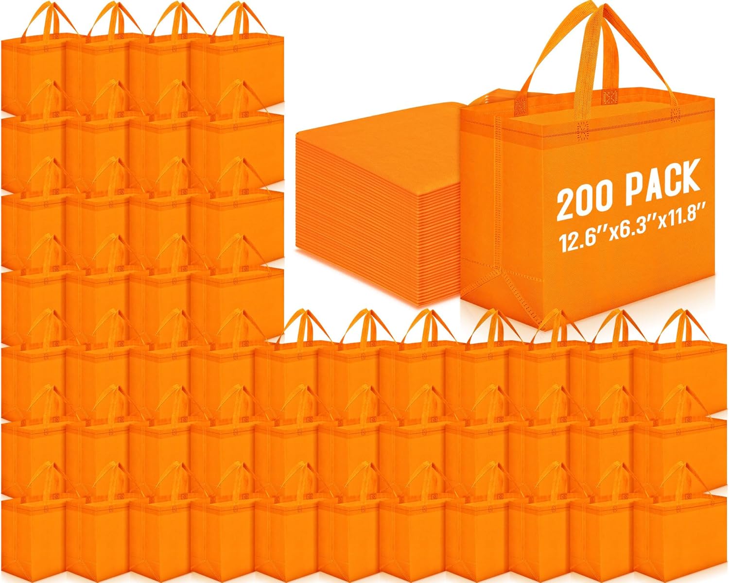 Reusable Grocery Bags Large Non Woven Shopping Bags for All Uses
