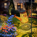 Solar Watering Can Lights Hummingbird Lantern - Large Hanging Garden