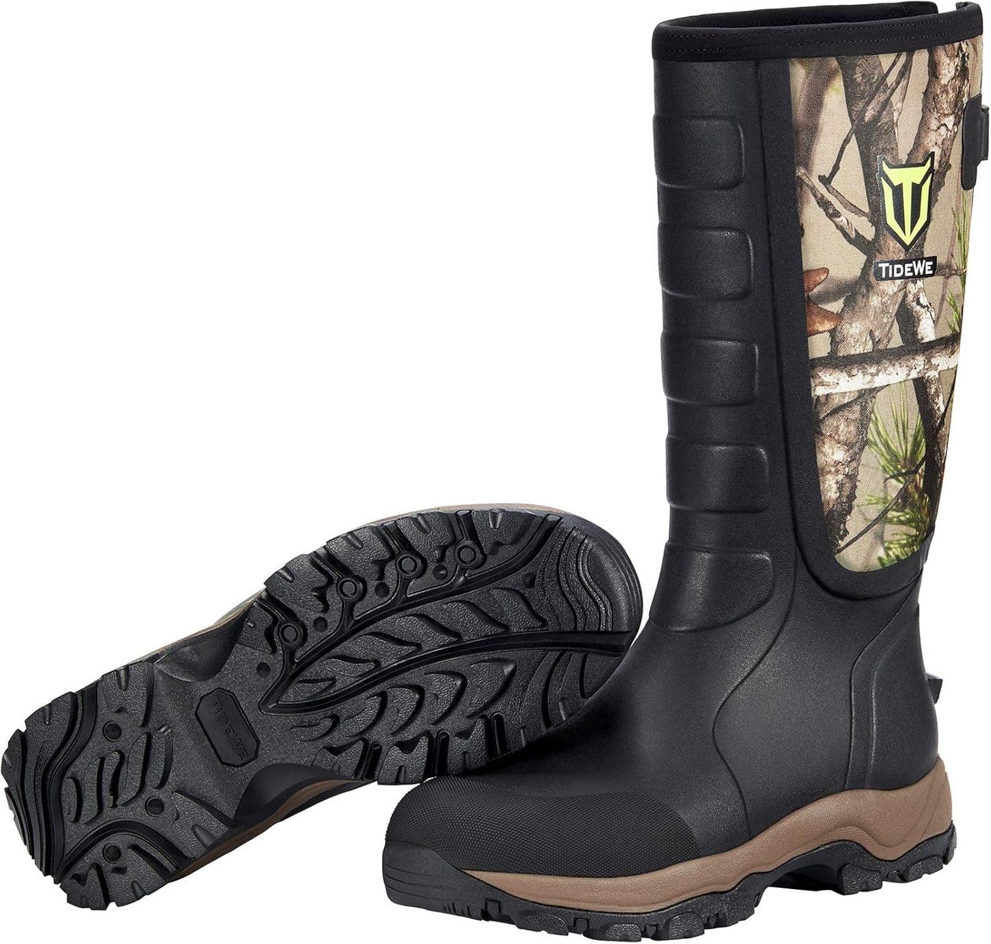 TIDEWE Hunting Boots Snake Proof Waterproof Insulated Rubber