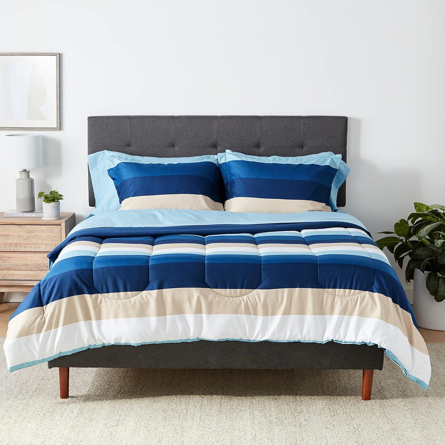 Full/Queen Comforter Set with Sheets for Cozy Sleep Experience