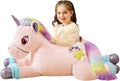 IKASA Giant Unicorn Stuffed Animal Plush Toy 43in - Big Soft Cuddle