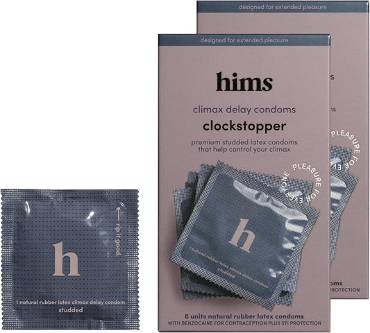 HIMS Clockstopper PEJ Condoms for Enhanced Pleasure and Control