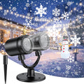 Christmas Projector Lights Outdoor Snowflake Double Head - Wide