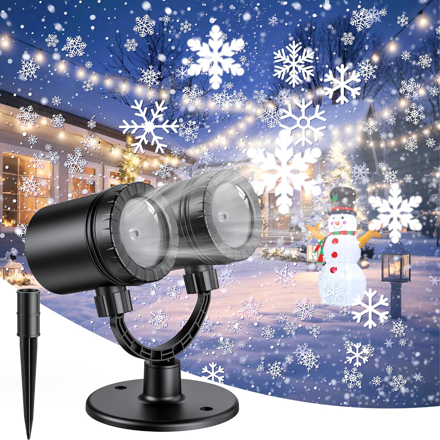 Snowfall LED Christmas Lights - Festive Outdoor Decoration