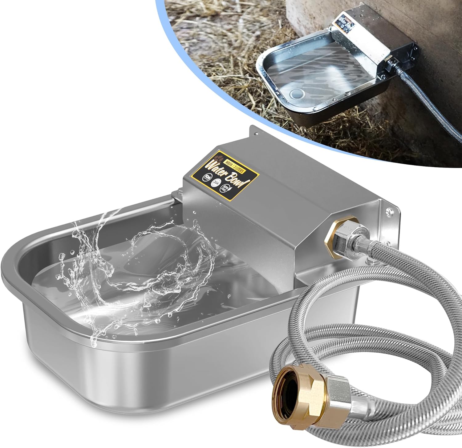 Petimi Anti-Tip Dog Waterer - Hassle-Free Outdoor Hydration