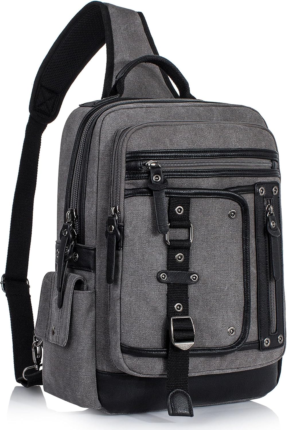 Schkleier Messenger Bag for Men: Stylish Canvas Sling Backpack