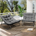 Oversized Rocking Chairs Set of 2 for Indoor and Outdoor Use