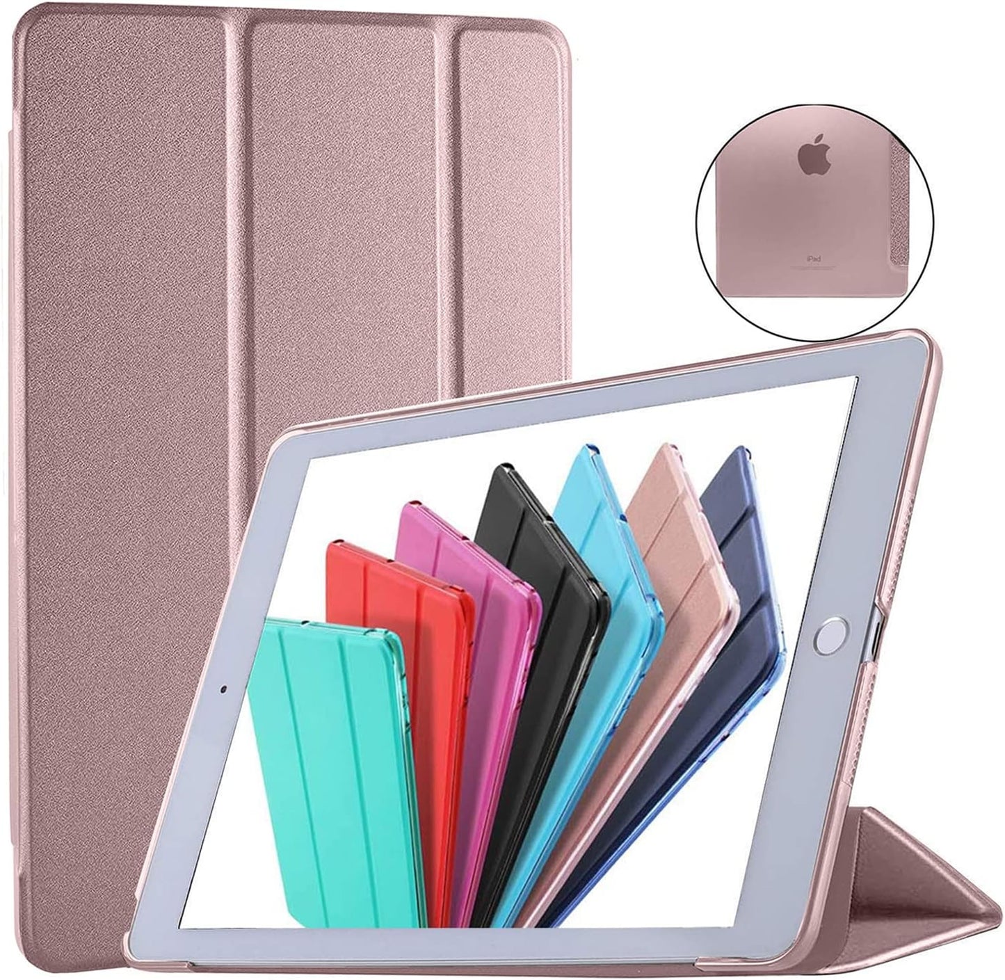 DuraSafe iPad Mini 4 Case - Trifold Hard Smart Cover, Copper
