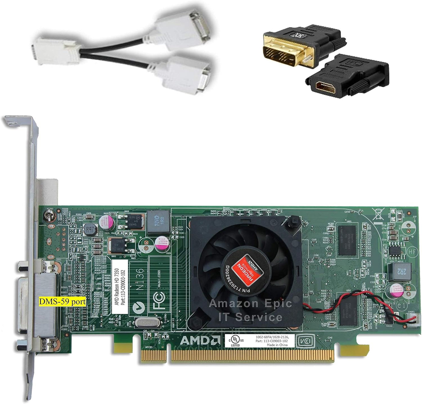 AMD Radeon HD 7350 512MB Graphics Card for Dual 1080P HDMI