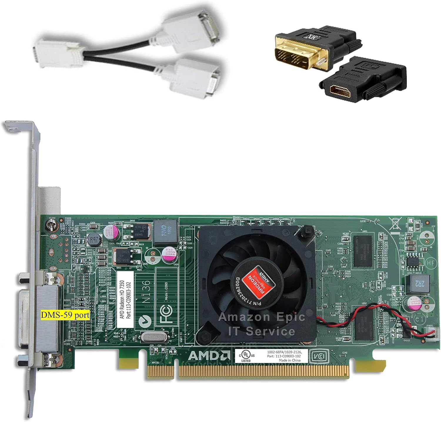 AMD Radeon HD 7350 512MB Graphics Card for Dual 1080P HDMI