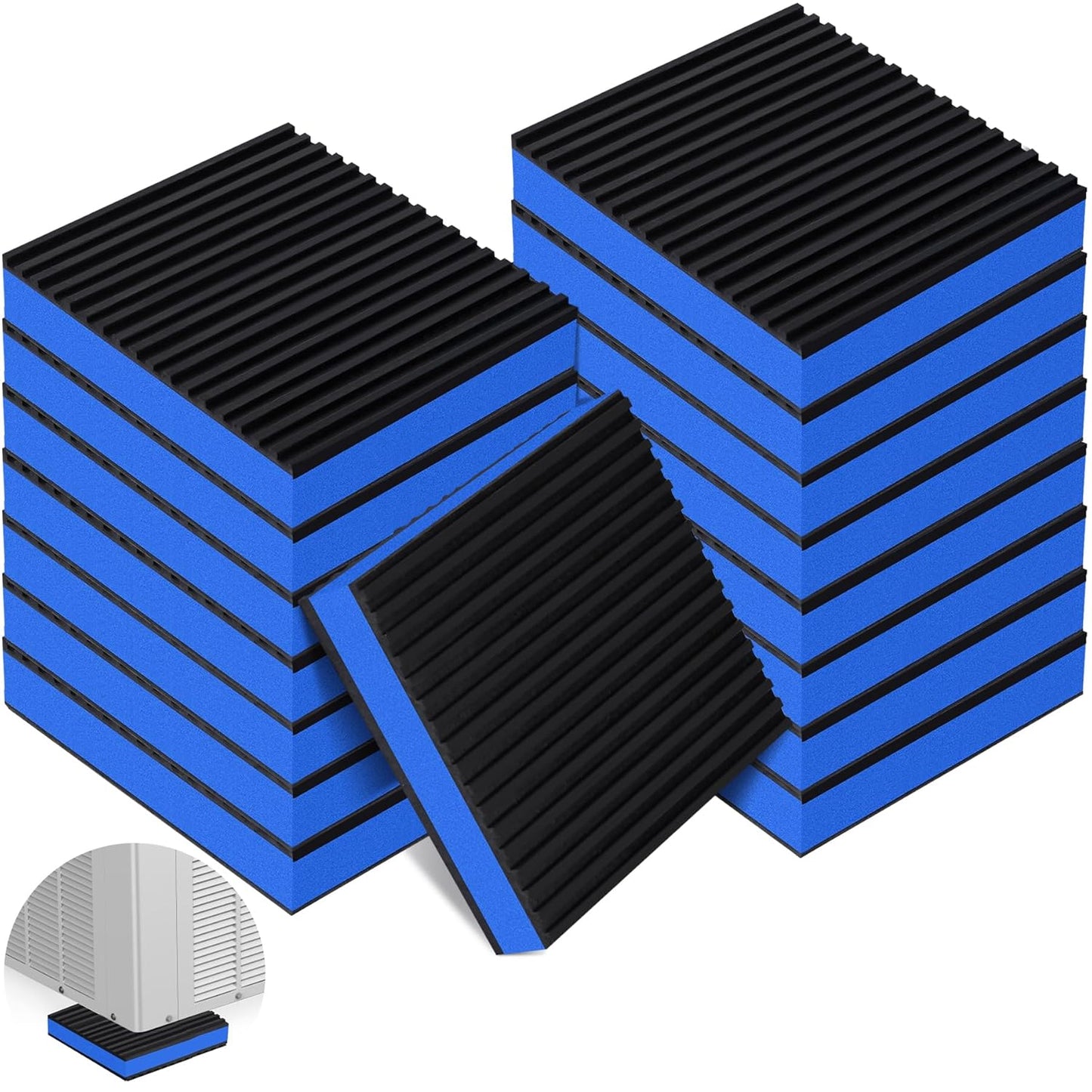 16 Pack Heavy Duty Anti Vibration Pads for Machines and Equipment