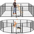 Dog Playpen Outdoor Extra Wide 12 Piece Panels 32 ft - Portable Heavy