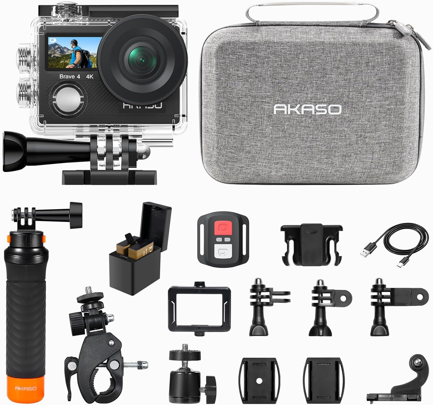 AKASO Brave 4 - Ultimate 4K Action Cam Bundle
