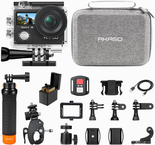 AKASO Brave 4 - Ultimate 4K Action Cam Bundle